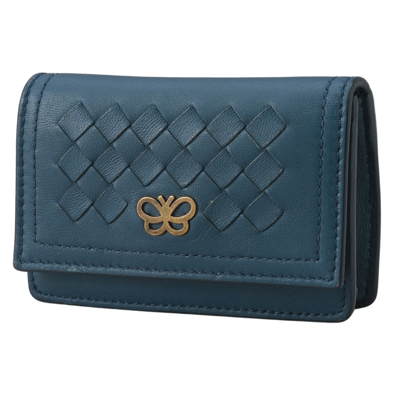 BOTTEGA VENETA(USED)보테가베네타 인트레치아토 플랩 카드지갑